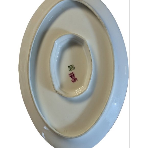 T&V Tressemanes & Vogt Limoges 6701 China Gold Pink Flowers - GRAVY BOAT - Picture 7 of 7